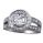 Engagement ring settings, split band with diamonds
