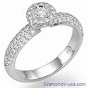 3/4 carat diamond engagement ring.