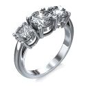 Three Stone Diamond Rings with shapes