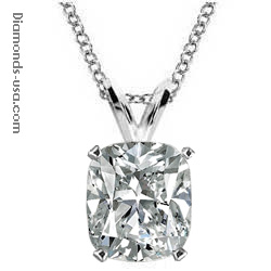 0.35 Carats, Cushion, Pendant for Cushion cut diamond, settings