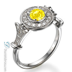 Victorian style engagement ring