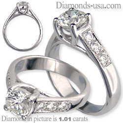 Semi set engagement ring, CrissCross 