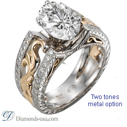 Our exclusive Art Deco style Engagement ring settings