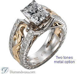 Our exclusive Art Deco style Engagement ring settings