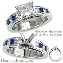 Engagement ring settings, diamonds & sapphires