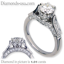 Designers antique engagement ring