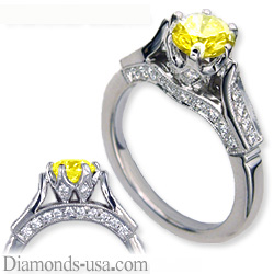 Designers antique engagement ring replica