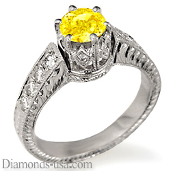 Antique engagement ring, Edwardian replica