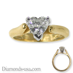 Solitaire diamond engagement Ring