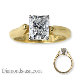 Solitaire diamond engagement Ring