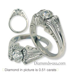 Estate diamond engagement ring