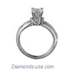 The Lips, solitaire engagement ring