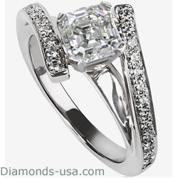 Embraced by Diamonds Ring