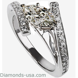 Embraced by Diamonds Ring