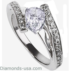 Embraced by Diamonds Ring