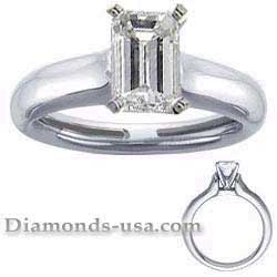 Heavy Contour Engagement ring