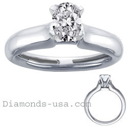 Heavy Contour Engagement ring