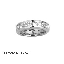 1.35 carats princess wedding ring