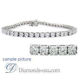 9.5 carat diamond Tennis Bracelet