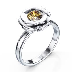 0.3 Carats, Round, Engagement ring, solitaire diamond, Finished