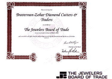 Diamonds-USA Jewelers Board of Trade membership 2001