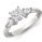 Pear sides engagement ring 