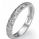 Hand engraved leaf motif matching wedding band