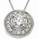 Pendant for rounds with surrounding diamonds