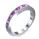 Princess diamonds and Pink Sapphires weddind ring
