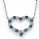 Tiffany inspired Diamonds & Sapphires Heart necklace