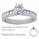 Engagement ring with 0.40 carat Round diamonds