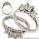 Three diamonds Princess ring