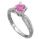 1 carat Pink Sapphire Ceylon, eye clean