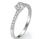 Petit half bezel engagement ring