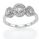 Tiffany inspired three diamond ring