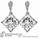 Stud and drop Princess diamond earrings