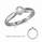 Low Profile Bezel set, solitaire engagement ring
