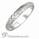 3mm Hand engraved Knife Edge Woman's wedding band.