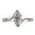 Low profile embracing ring for Marquise diamonds