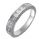 Hand engraved Princess diamonds wedding band.