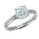 Eternity Engagement ring, 1/3 carat side diamonds