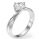 The Flowing Solitaire engagement ring