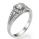 Split band Halo engagement ring