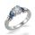 Engagement ring settings with 3/4 carat Sapphires