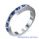 2 carats Princess eternity band