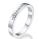 Flat surface wedding band with diamonds