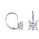 French Locked Wire earring studs for Princess