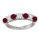 Diamonds and Rubies ring, 2.50 carats total