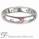 Wedding ring with 6 Diamonds & 6 Pink Sapphires