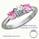 0.55carat total weight side Pink Sapphires Engagement ring settings